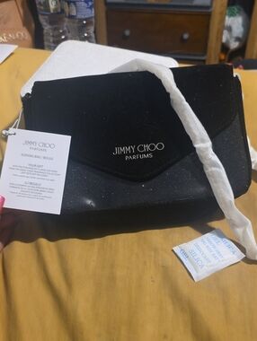 Jimmy Choo Black Sparkle Evening Bag